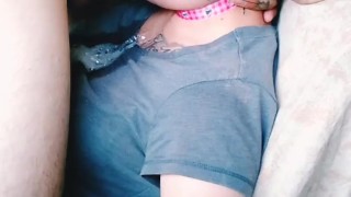 Facefucked against a chair for sloppy ORAL CREAMPIE #2