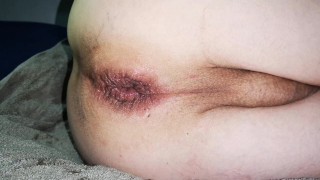 Big dildo gape my ass close up