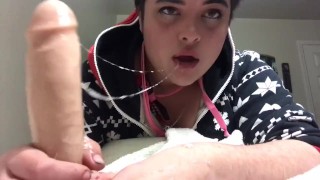 femboy did his makeup for this sloppy head ✨