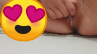 Slow motion intense female squirting creamy orgasm