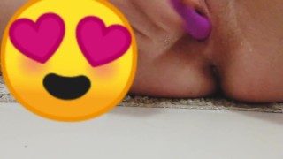 Slow motion intense female squirting creamy orgasm