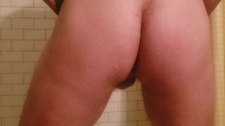 Dildo ass play Slowmo cumshot