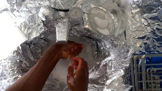 Hungry Bi Fists Huge Thick Brown Cream Pie Then Cleans Up Hands