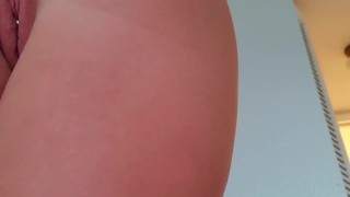 Immaculate asshole,pierced pussy,stretching holes out before the big night