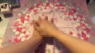 Practicing self love by holding my own hands (CENSORED)