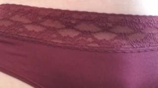 Teen pees her panties for daddy