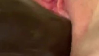 Big Black Dildo Masturbation 