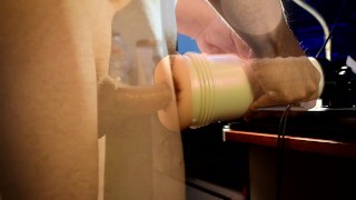 Fucking my anal fleshlight.