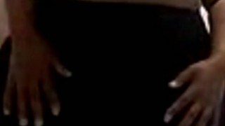  @candicenico Sexy Bbw Ebony milf striptease almost got cau
