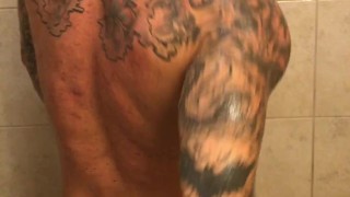 Jason Collins showering