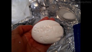 Bi Teen Dry Masterpieces #ScrubHub to Soap Bar! Sculpt Time lapse / Rinsing