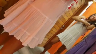 Shop Change Room VOYEURISM# Public NO PANTIES at shoping