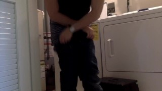 Worker Sagging Jeans and Dick Slip