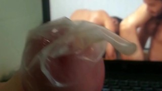Edge and cum twice in a condom - 1st time is ruined