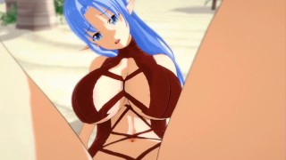 3D hentai Sword Art Online big tits Asuna Yuuki