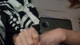 Bored wife plays while husband films