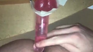 Bi dildo doggy fucking