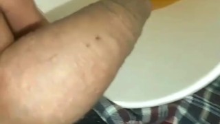 Pee | Wank | Cum | my uncut dick in my car