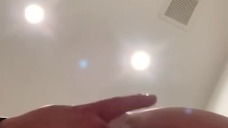 Fingering myself at work