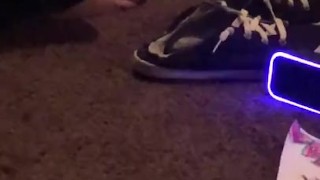 Candid feet