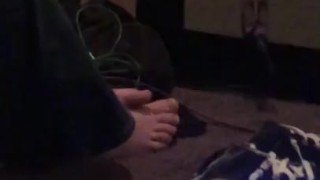Candid feet