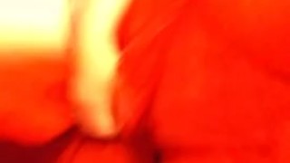 Naughty girl rubs wet pussy on pillow