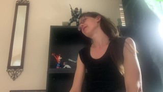 Pretty milf giving a nice blowjob before work MILF BJ POV cum swallow 4K