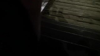 Pissing on the stairs