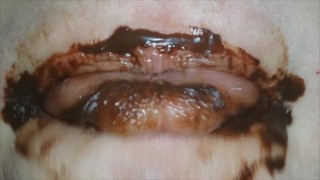 Tender, pink, your favorite chocolate lips (ASMR VIDEO)