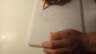 COVID ANIME GIRL - DRAWING