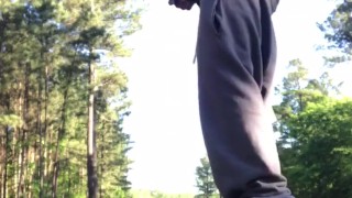Public dick flashing at golf course 