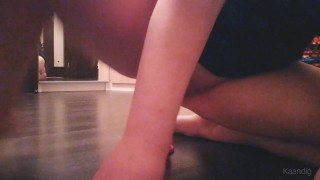 Riding my dildo to tease hubby while he's at work