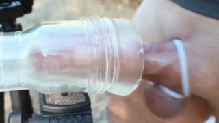 Intense Moaning Orgasm - Guy Dirty Talking And Fucking FlashLight
