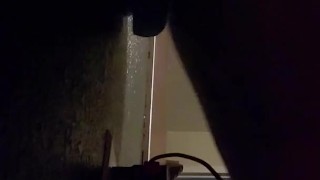 Milf fucks big dick against the wall