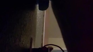 Milf fucks big dick against the wall