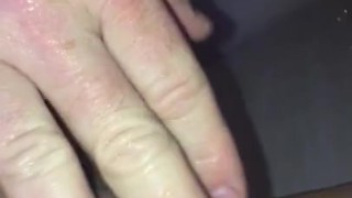 Real Couple showers together. Bonus POV as he pisses all over her hot pussy