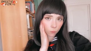 Японская Школьница Глубоко Отсосала Хуй и Занялась Сексом в Позе Наездницы