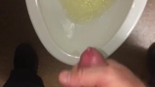 Had a really intense orgasm while at work on overtime after taking a piss