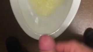 Had a really intense orgasm while at work on overtime after taking a piss