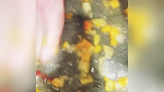 Tasty toes in fruit