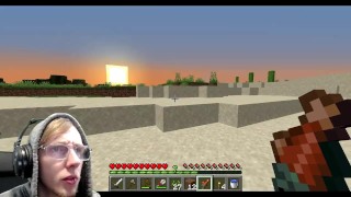 MINECRAFT - SINGLEPLAYER SURVIVAL (PART 2) | MOB BARRAGE!