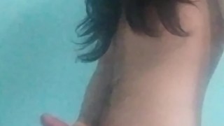 Young Hispanic Guy with morning wood cums 2 times