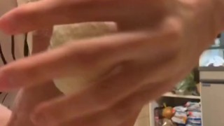 Shohei cooking Gyoza the Chinese dumplings