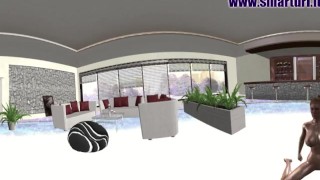 VR 360 Stripper German Porn Dance with ASMR of Real Sex