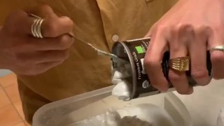 Shohei cooking Coconuts milk pudding