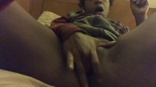 Smoking quarantine pussy play