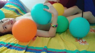 Balloons for Adults Foreplay Gypsy Dolores balloon fetish experiment