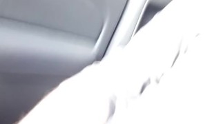 Huge 65 mph climax orgasm in busy traffic, Loud cussing moaning cumshot