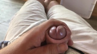 Close up Slow Motion Cumshot POV Solo HD Handjob Uncut Cock
