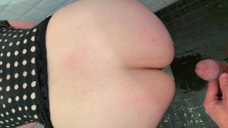 I Piss on his Cock - He Pee on my Ass | Ginger Redhead Teen Pissing Fetish